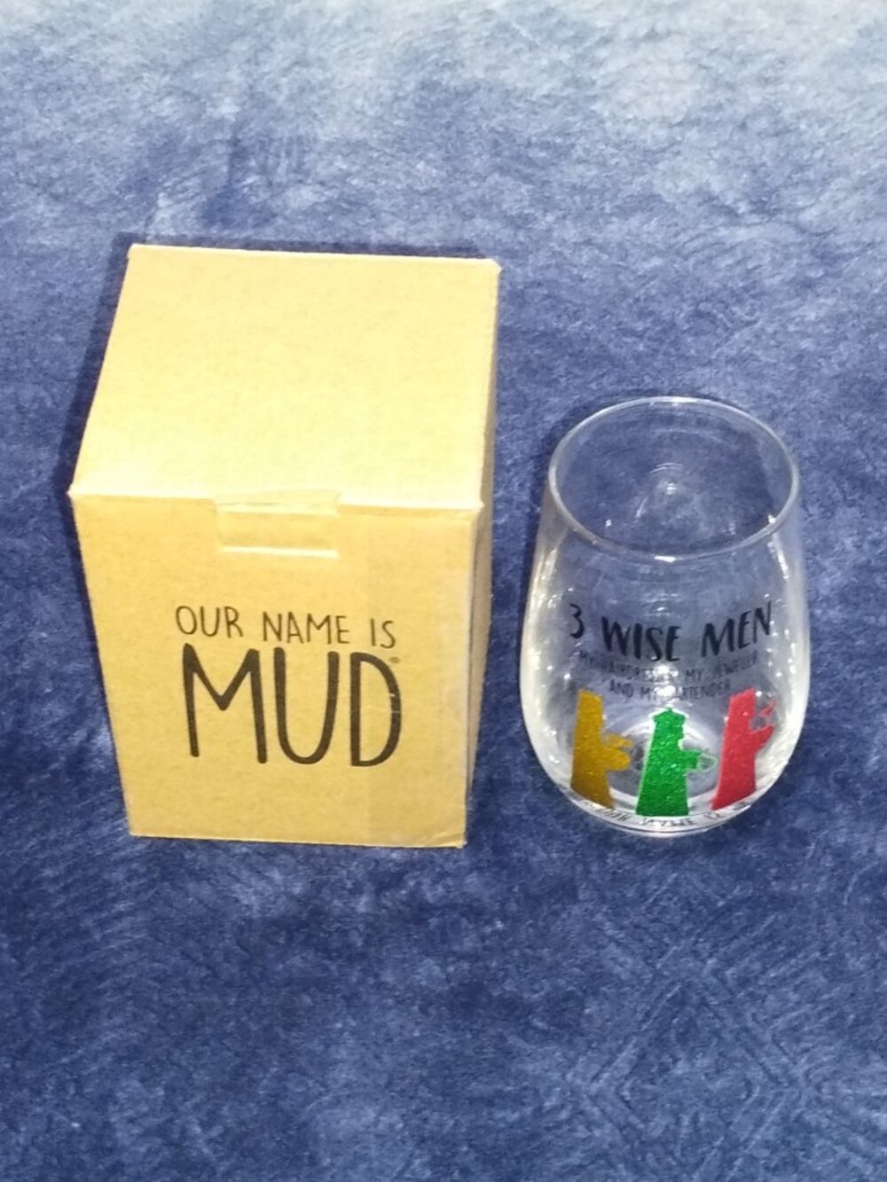 Enesco 3 Wise Men Glass/Stemless. NIB.